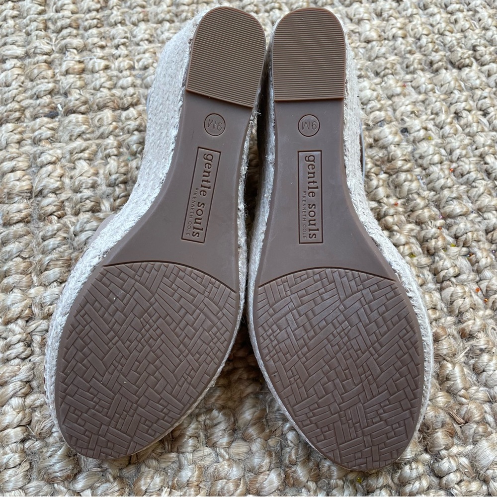 Gentle Souls Espadrille Strap Platform Wedge Sandals size 9 - Picture 8 of 11